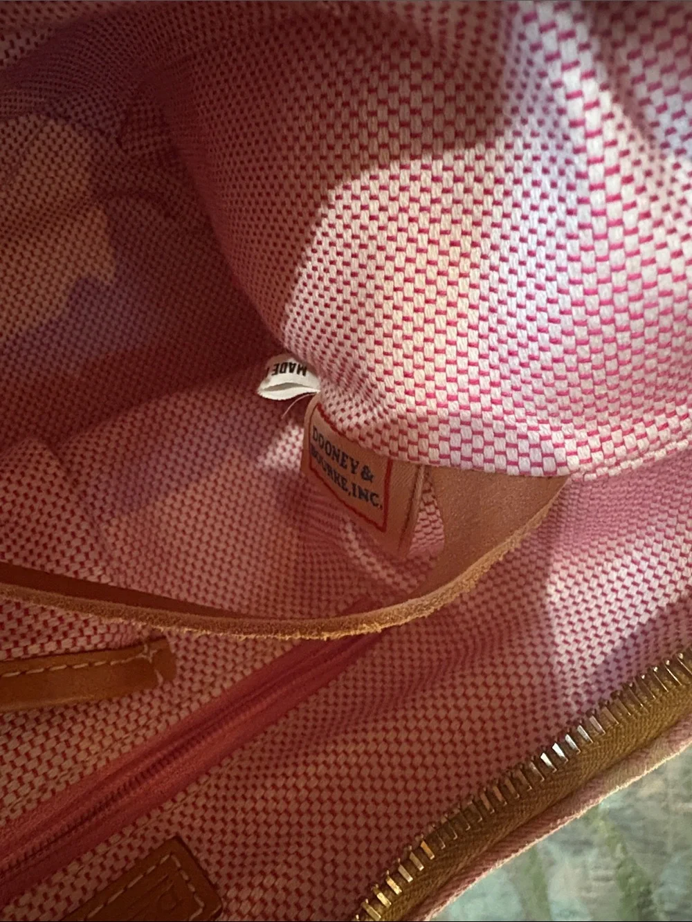 Dooney & Bourke Pink Monogram Mini Hobo Shoulder Bag Vintage Y2K